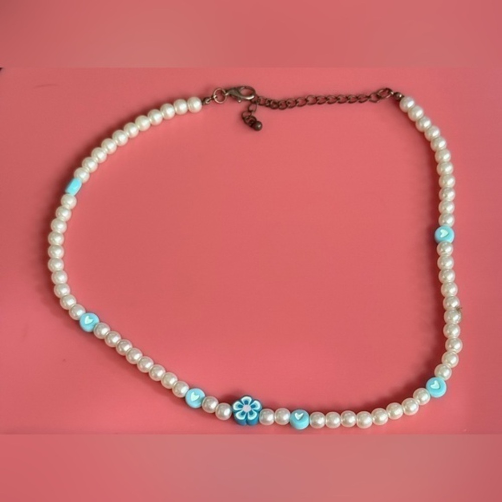 Blue Beaded Necklace